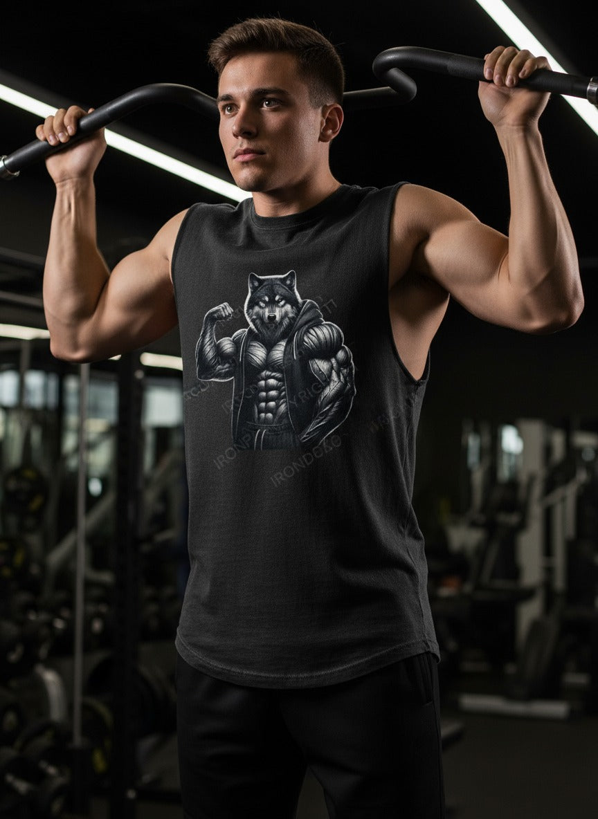muscle wolf Cut Off Tank
