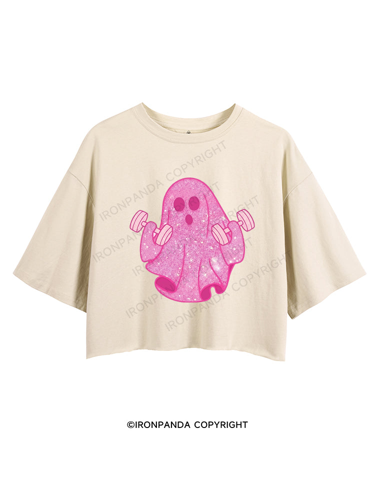 Pink Power Ghost CROP TOPS