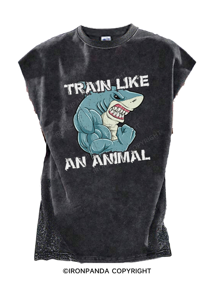 Train Like An Animal Shark Fitness Cut Off Tank