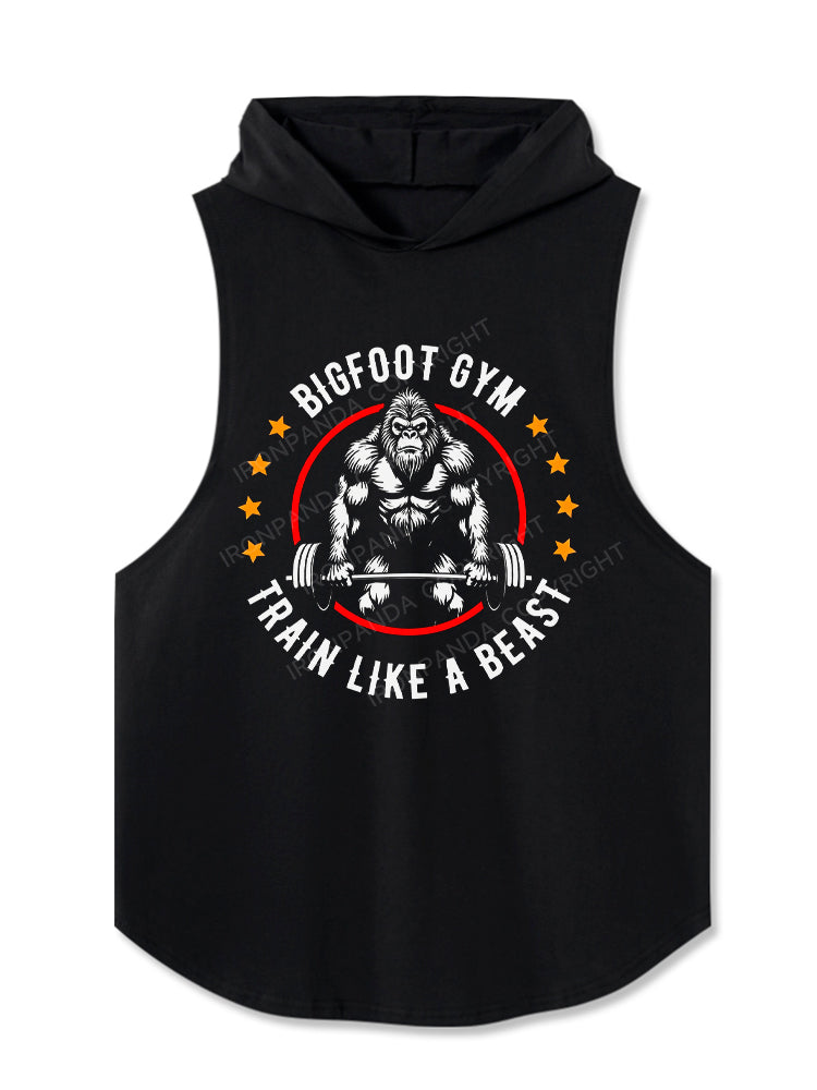 Bigfoot Gym Train Like a Beast Hooded Tank