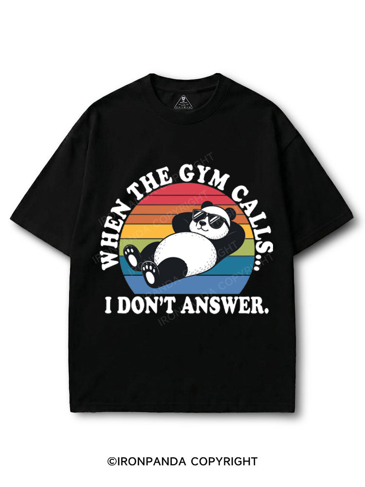 When The Gym Calls I Don't Answer Panda COTTON PUMP COVER