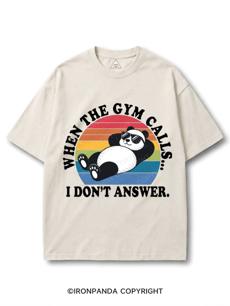 When The Gym Calls I Don't Answer Panda COTTON PUMP COVER