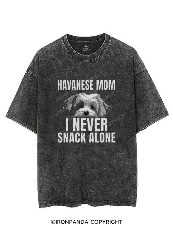 I Never Snack Alone Dog Mom VINTAGE GYM SHIRT