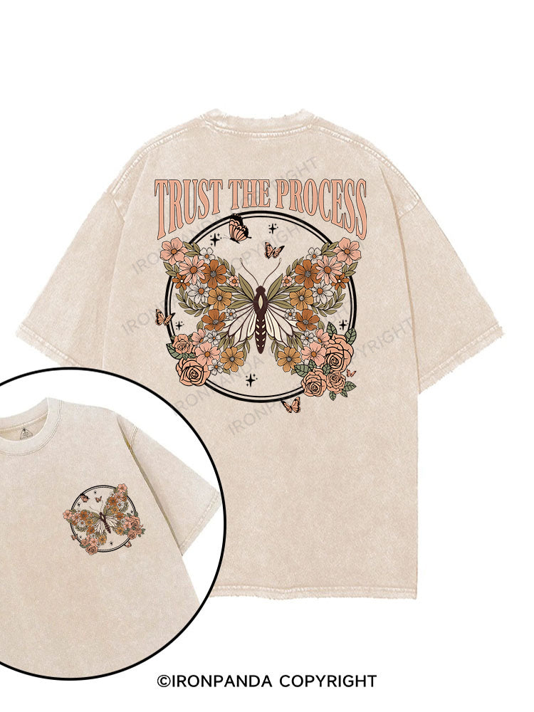TRUST THE PROCESS printed Gym Shirt