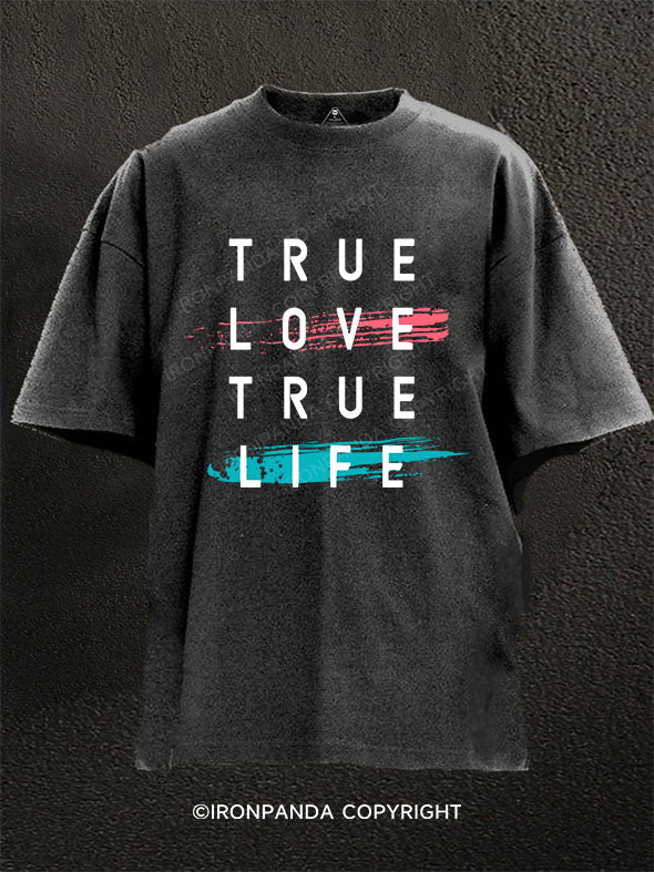true love true lift Washed Gym Shirt