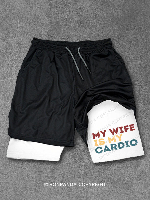 my wife is my cardio Performance Training Shorts