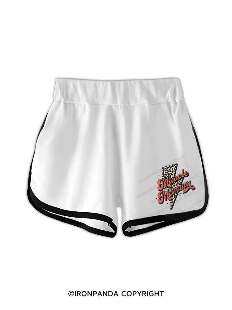 Retro Muscle Mom Workout Shorts