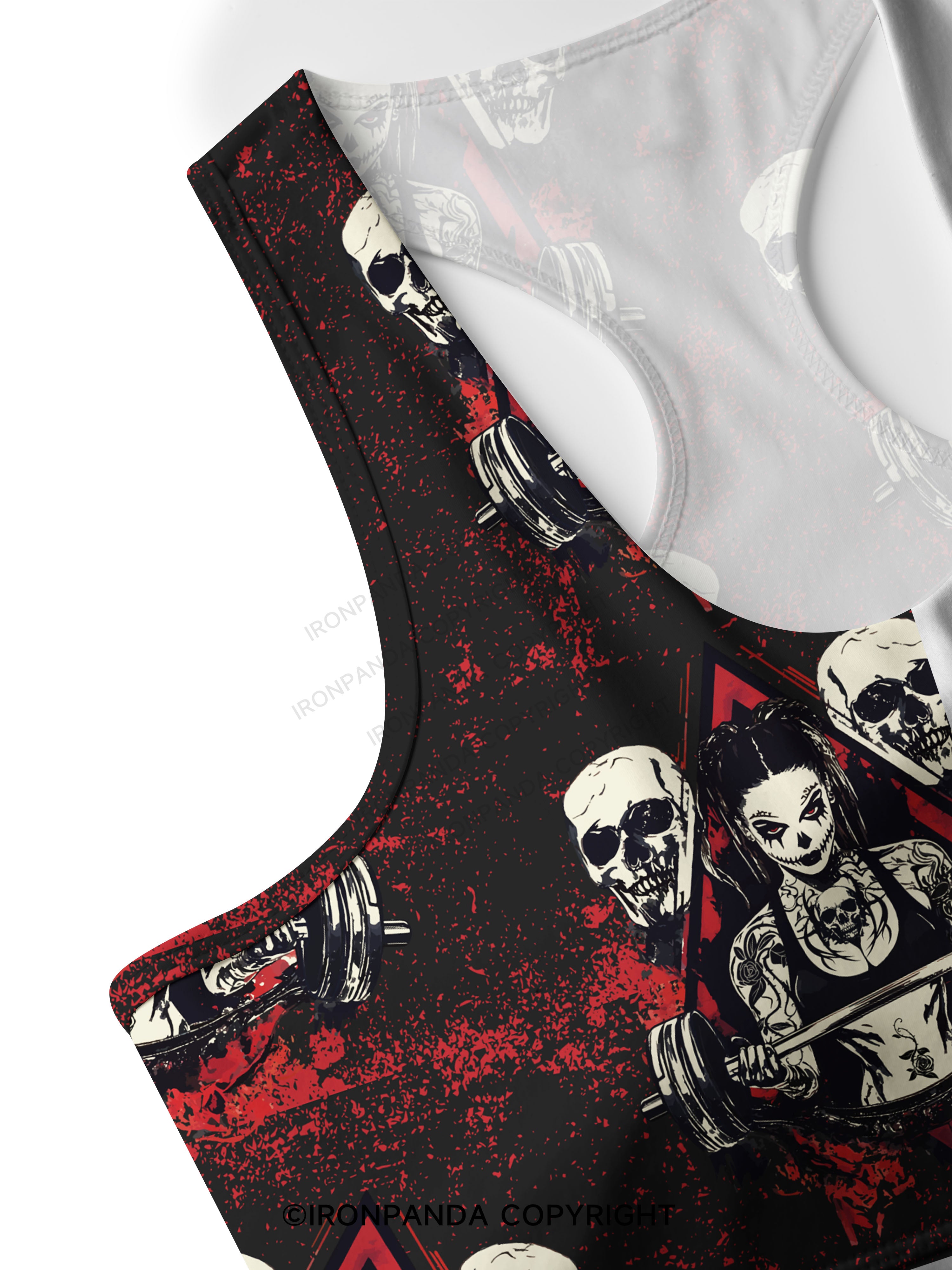 DEADLIFTS TILL DEATH Racerback Sports Bra