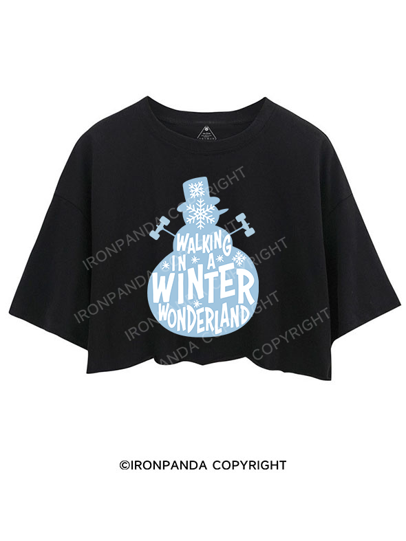 WALKING IN A WINTER WONDERLAND CROP TOPS