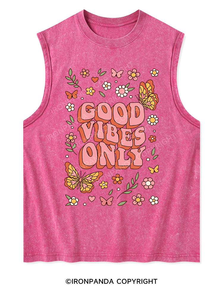 GOOD VIBES ONLY Washed Tank