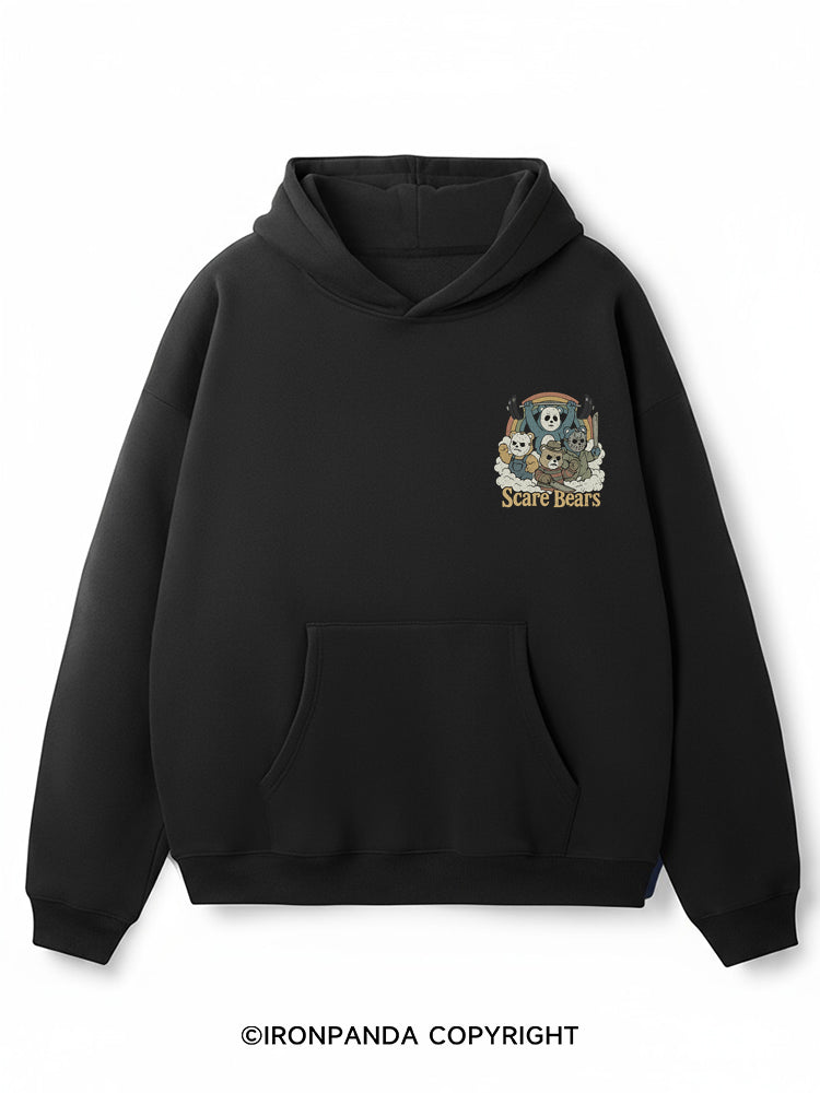 SCARE BEARS Premium Fleece Gym Hoodie