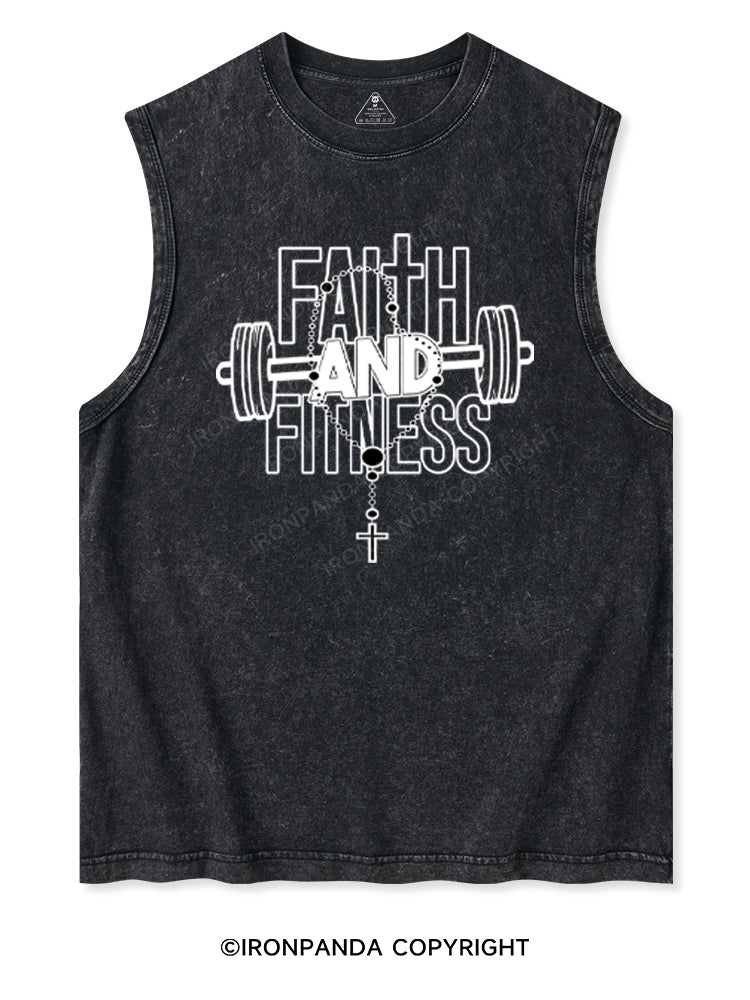 FAITH AND FITNESS Washed Tank