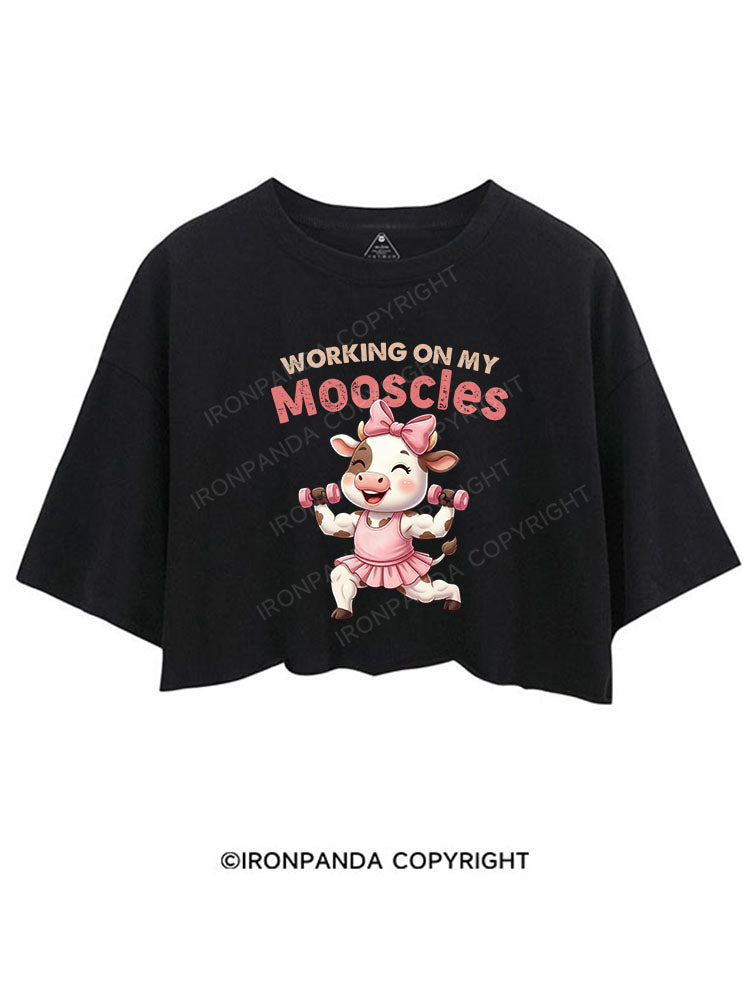 WORKING ON MY MOOSCLES CROP TOPS