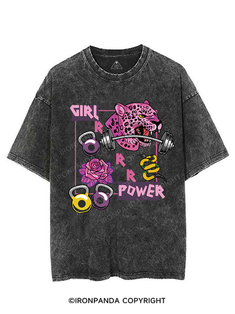 GIRL POWER VINTAGE GYM SHIRT