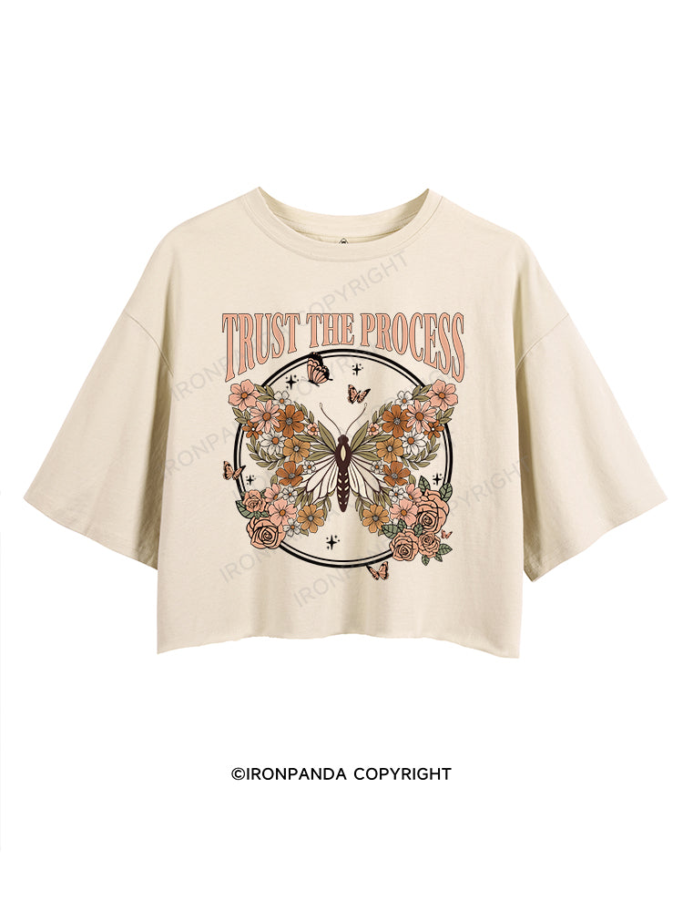 TRUST THE PROCESS CROP TOPS