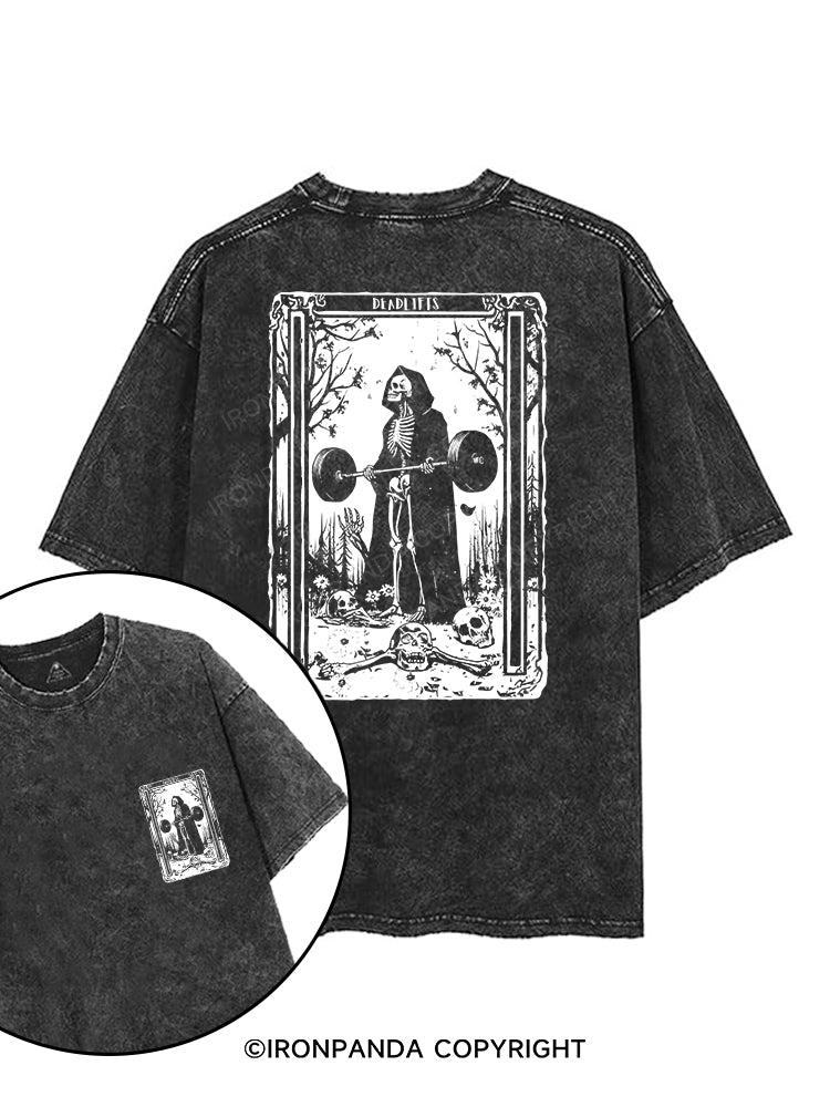DEADLIFTING REAPER printed Gym Shirt