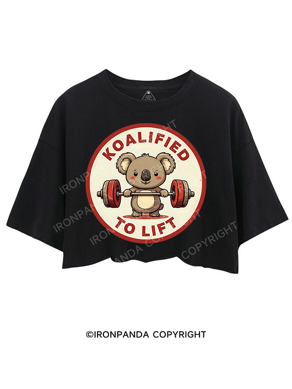 KOALIFIED TO LIFT CROP TOPS