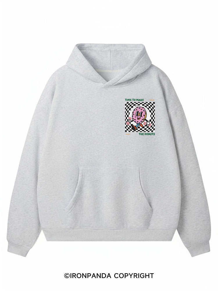 Time to Make the Donuts Premium Fleece Gym Hoodie