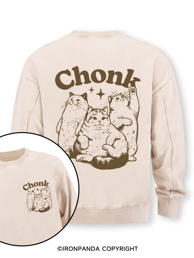 chonk Double-Sided Printed Washed Sweatshirt