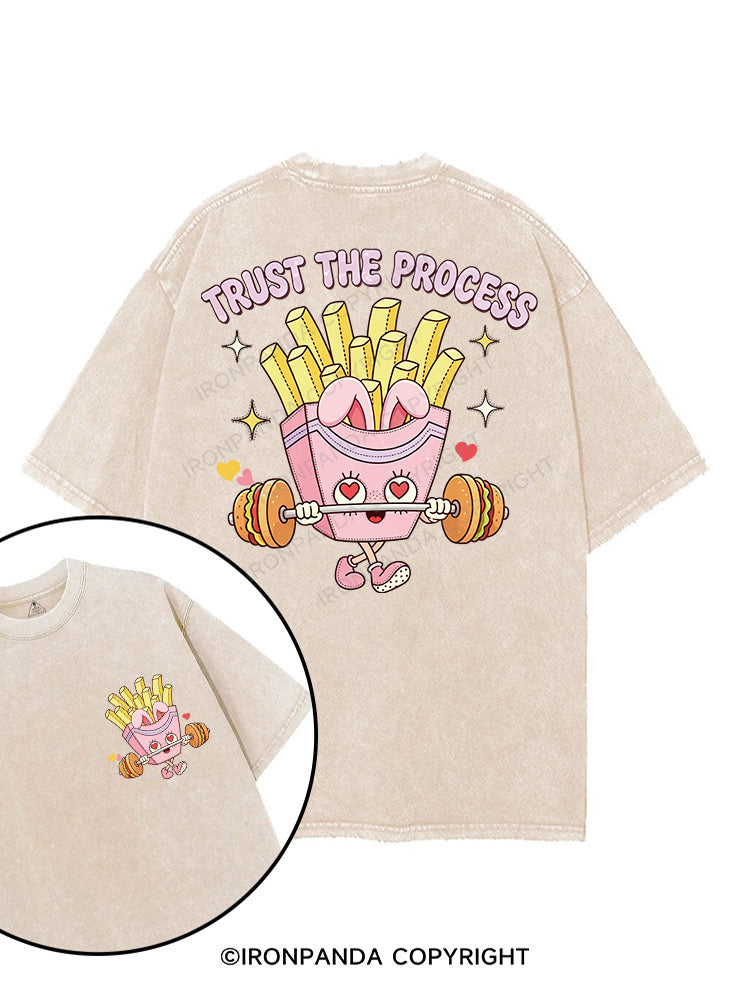 TRUST THE PROCESS printed Gym Shirt