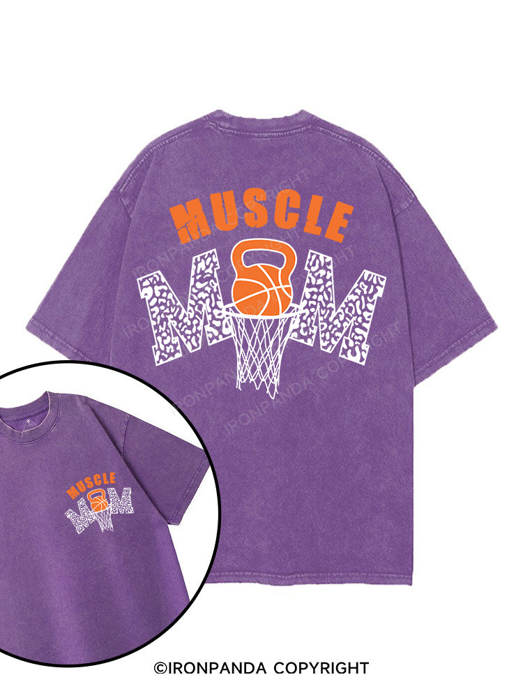 Muscle Mom printed Gym Shirt