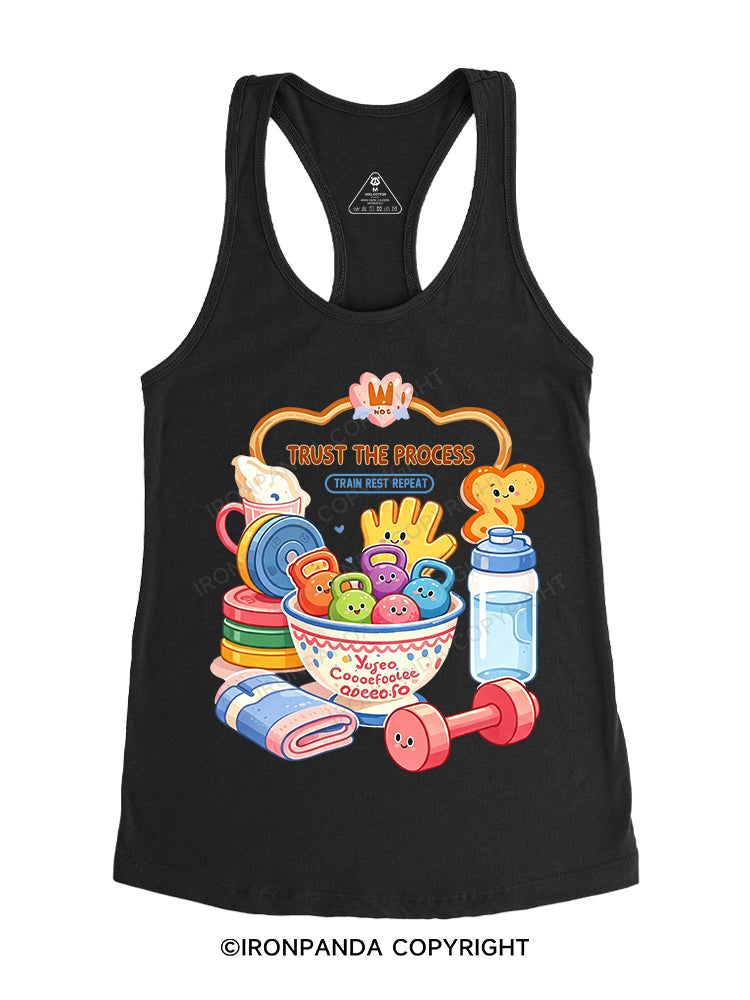 TRUST THE PROCESS GYM Gym Racerback Tank