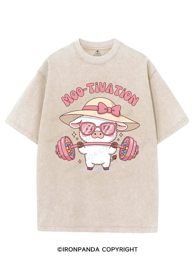 Moo-tivation VINTAGE GYM SHIRT