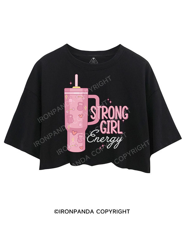 STRONG GIRL ENERGY CROP TOPS