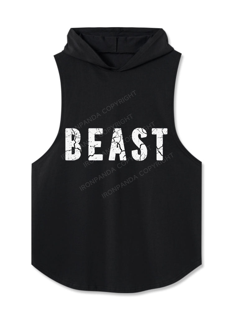 Beast Ribbed Hooded Tank