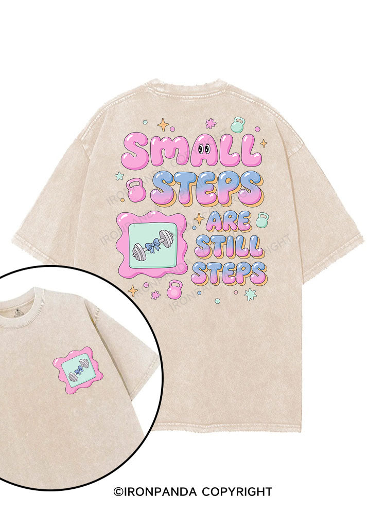 Small steps are still steps printed Gym Shirt