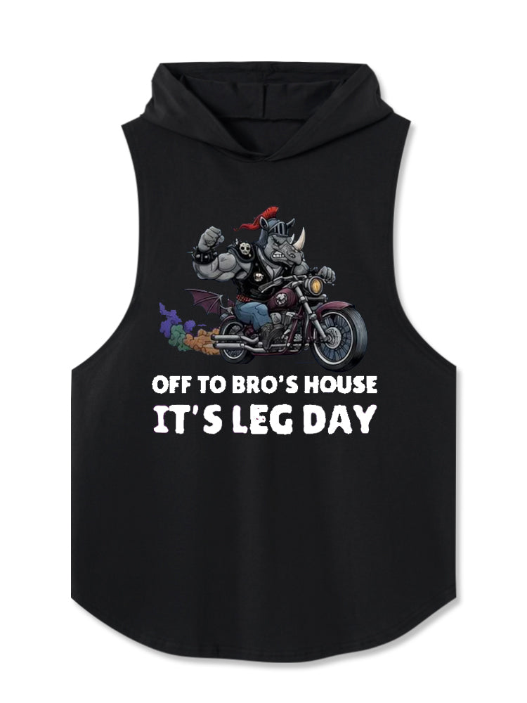 Rhino Leg Day Hooded Tank