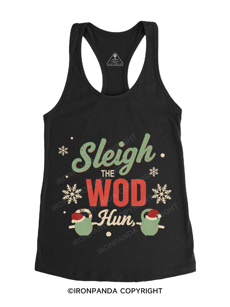 SLEIGH THE WOD Gym Racerback Tank