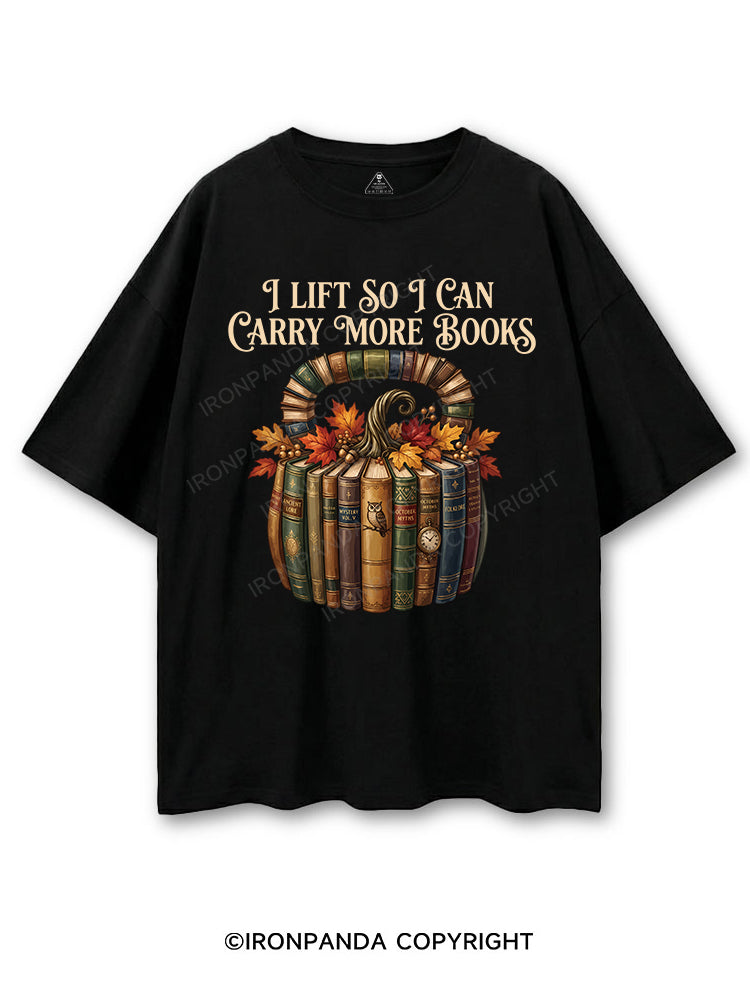 I LIFT SO I CAN CARRY MORE BOOKS COTTON PUMP COVER