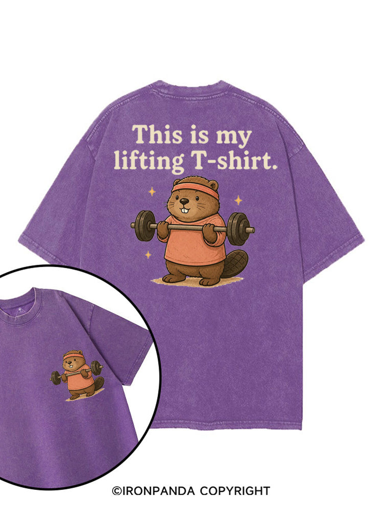 THIS IS MY LIFTING T-SHIRT printed Gym Shirt