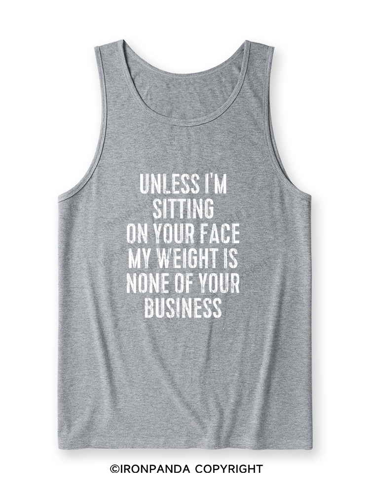 UNLESS I'M SITTING ON YOUR FACE Ultra Soft Heather Tank