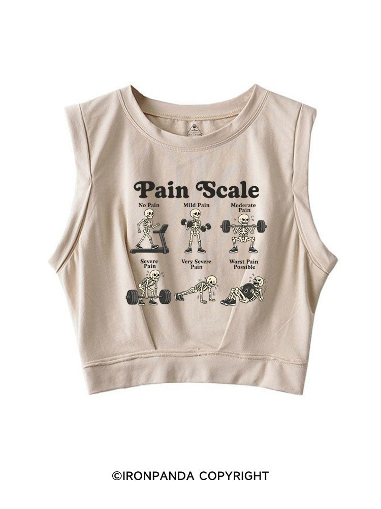Pain Scale Skeleton SLEEVELESS CROP TOPS