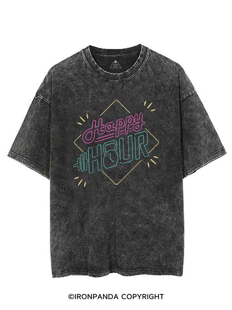 Happy Hour WOD Kettlebell Workout VINTAGE GYM SHIRT