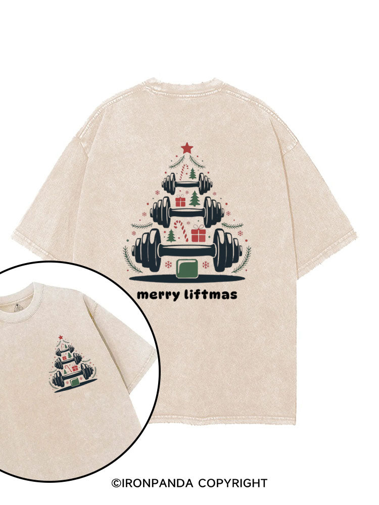 Merry Liftmas Funny Christmas Gym printed Gym Shirt