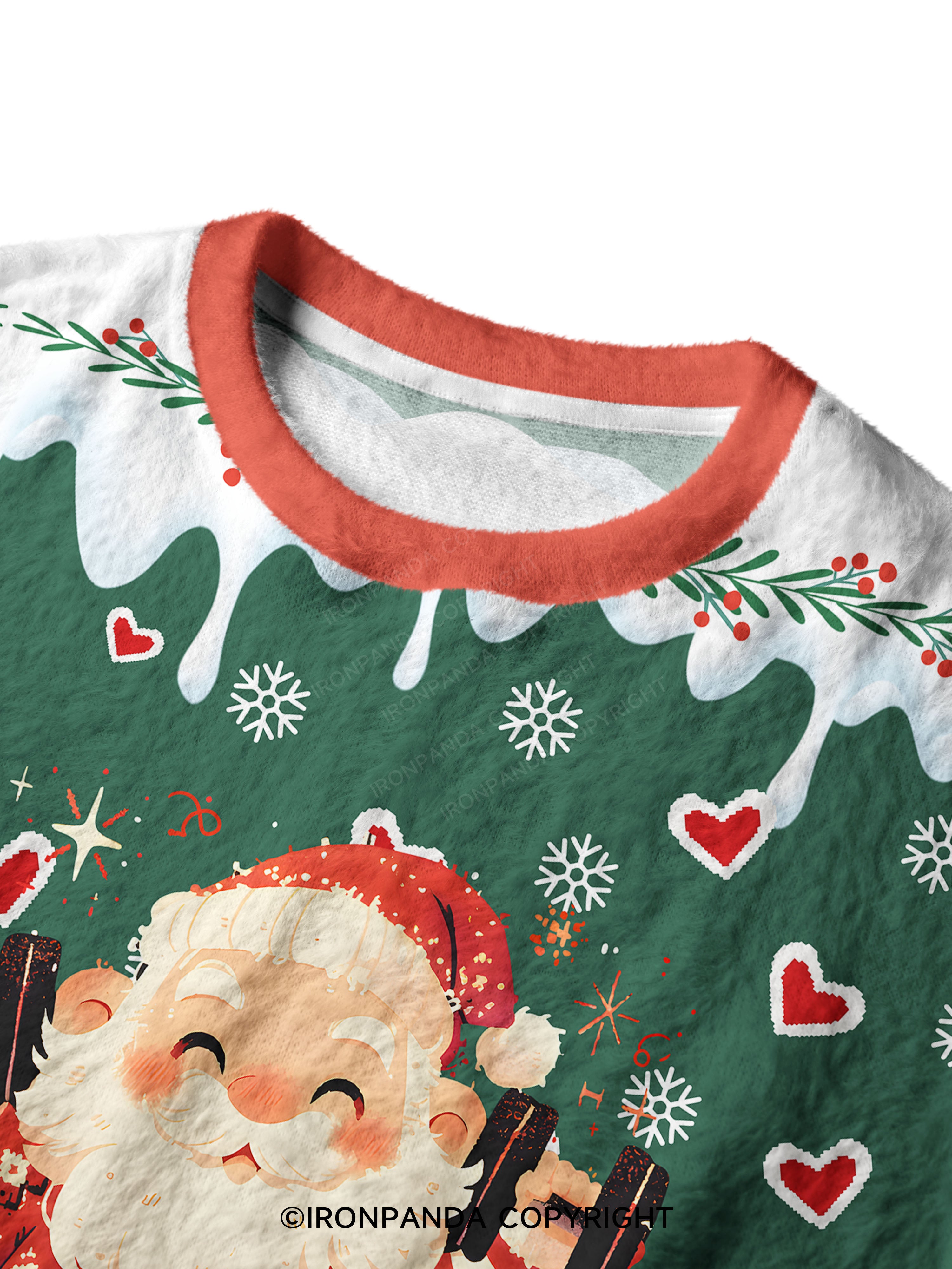 Merry Gainsmas Ugly Fuzzy Fleece Sweater