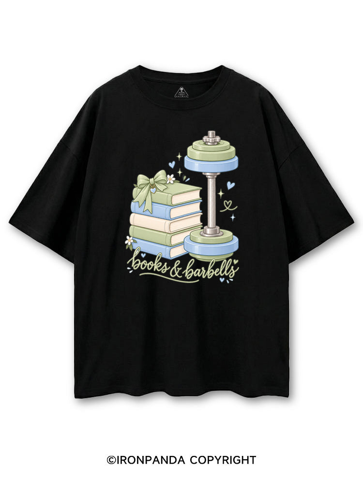 BOOKS & BARBELLS BOOKISH GYM LOVER COTTON PUMP COVER