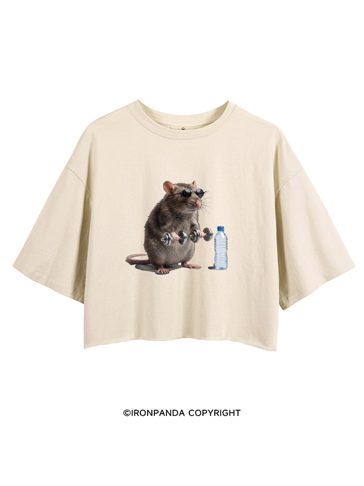 Funny Gym Rat CROP TOPS