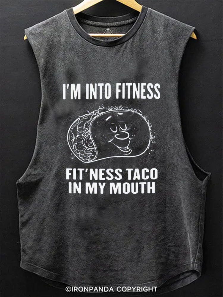 I'm Into Fitness Taco Scoop Bottom Cotton Tank