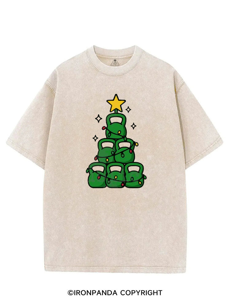 HOLIDAY STRENGTH TREE VINTAGE GYM SHIRT