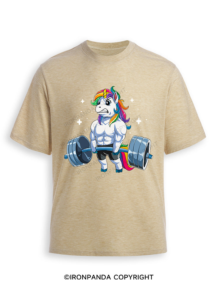 Weightlifting Unicorn Ultra Soft Heather T-Shirt