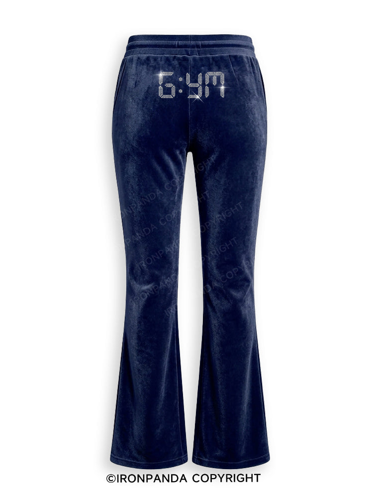 G:YM Rhinestone Velvet Tracksuit Set