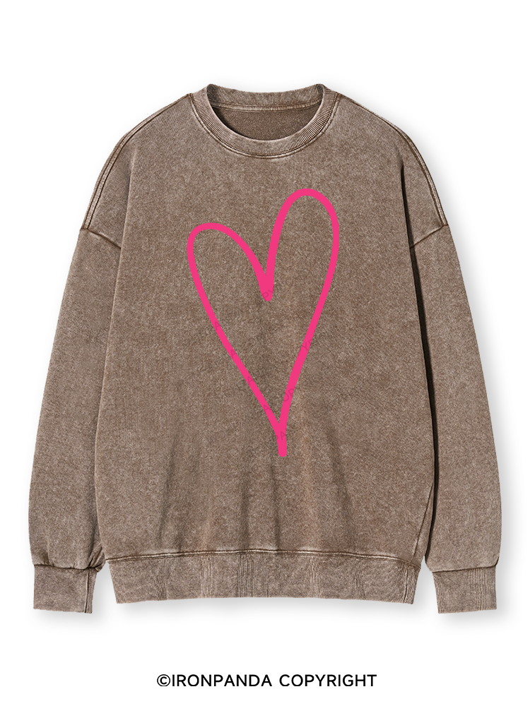 Heart Muscle Washed Sweatshirt