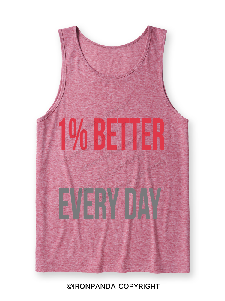 1% Better Every Day Ultra Soft Heather Tank