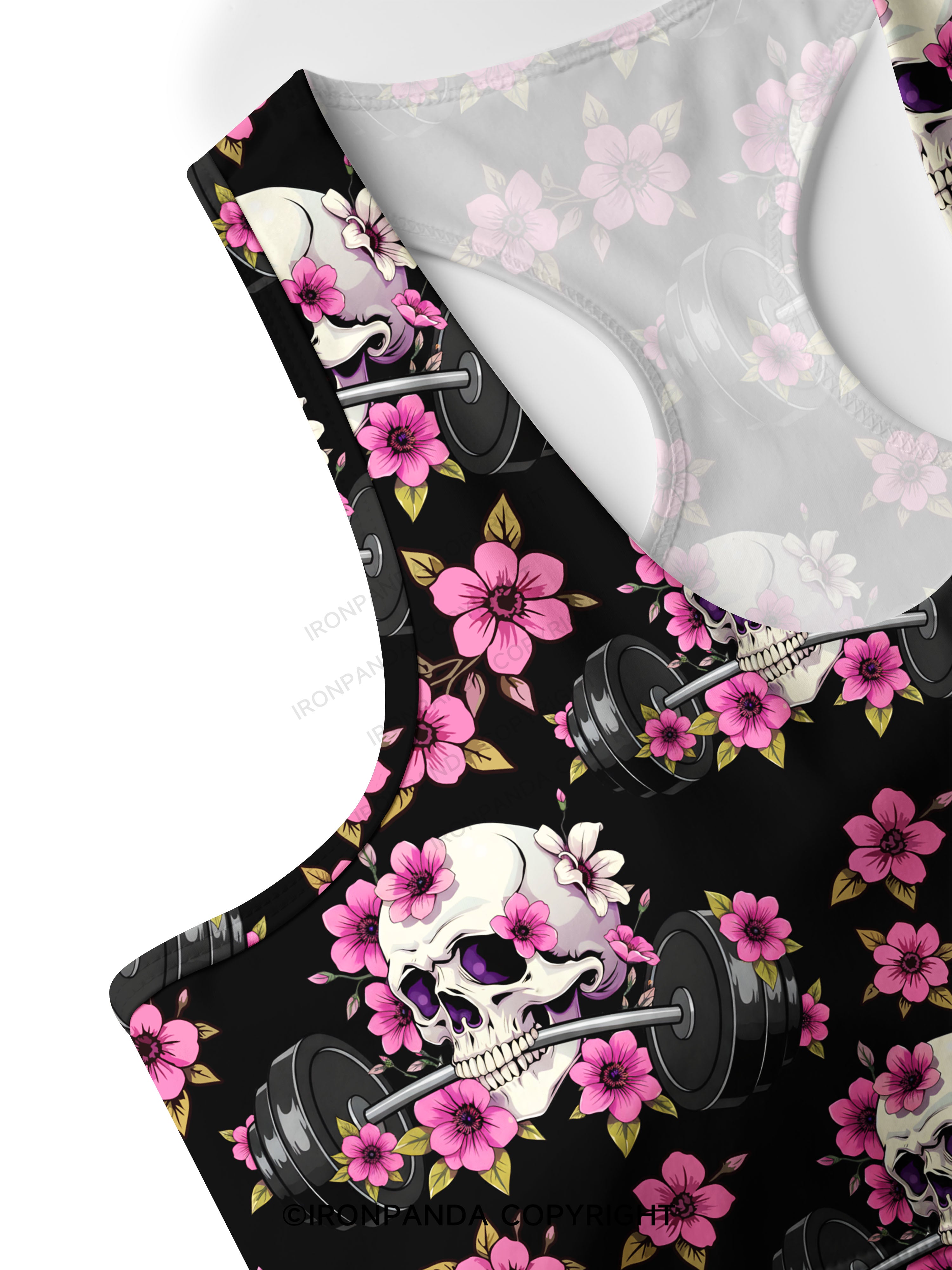 GYM THERAPY IN SESSION Racerback Sports Bra
