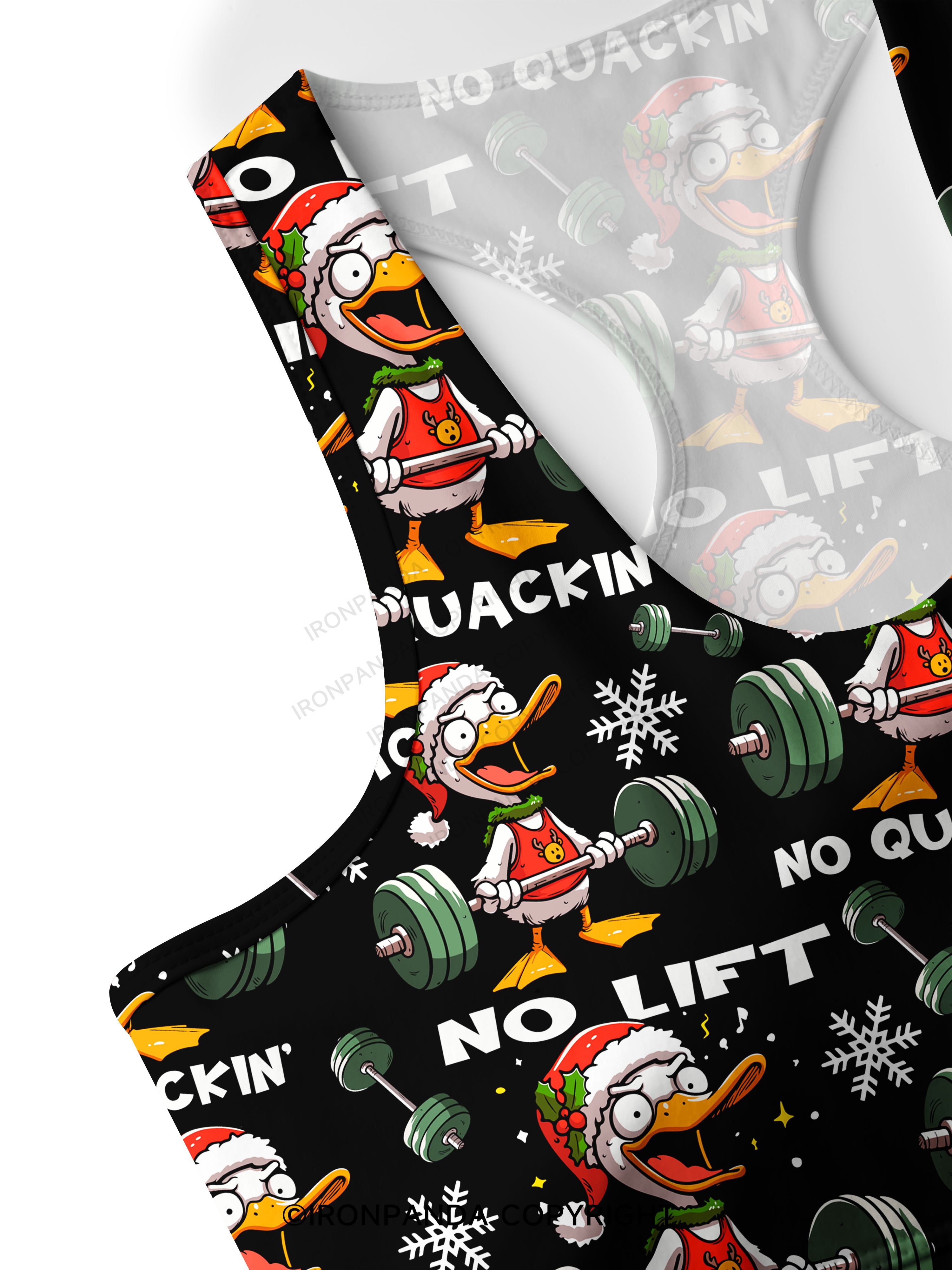 No Lift, No quackin' Racerback Sports Bra