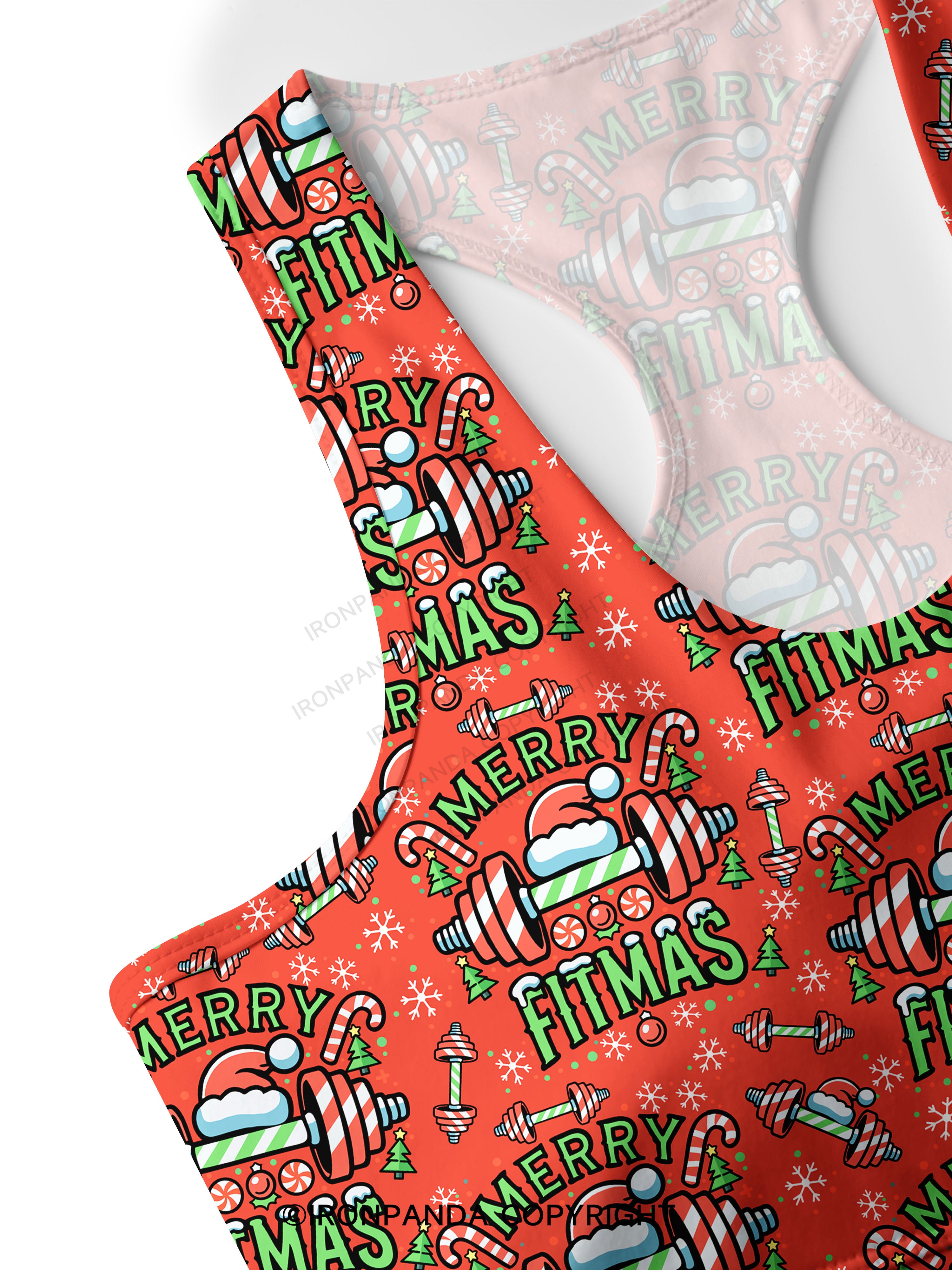 MERRY FITMAS Racerback Sports Bra